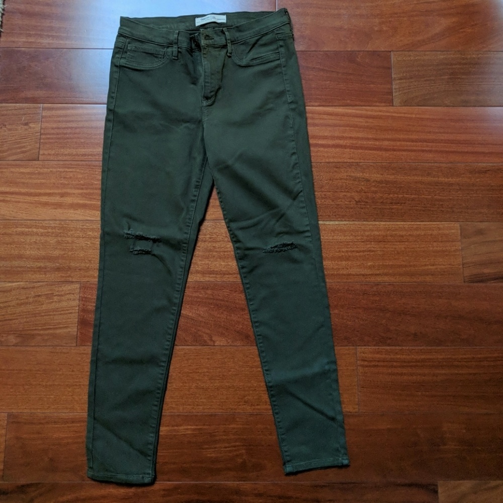 NWOT Olive green jean leggings
